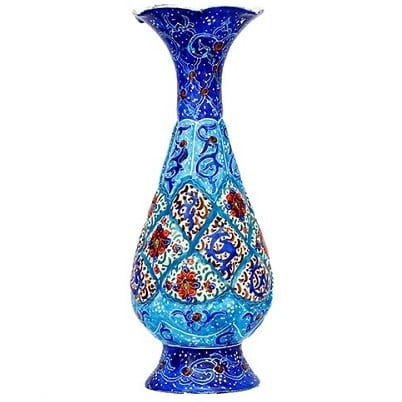 گلدان مینا کاری ارتفاع 20 سانتی متر