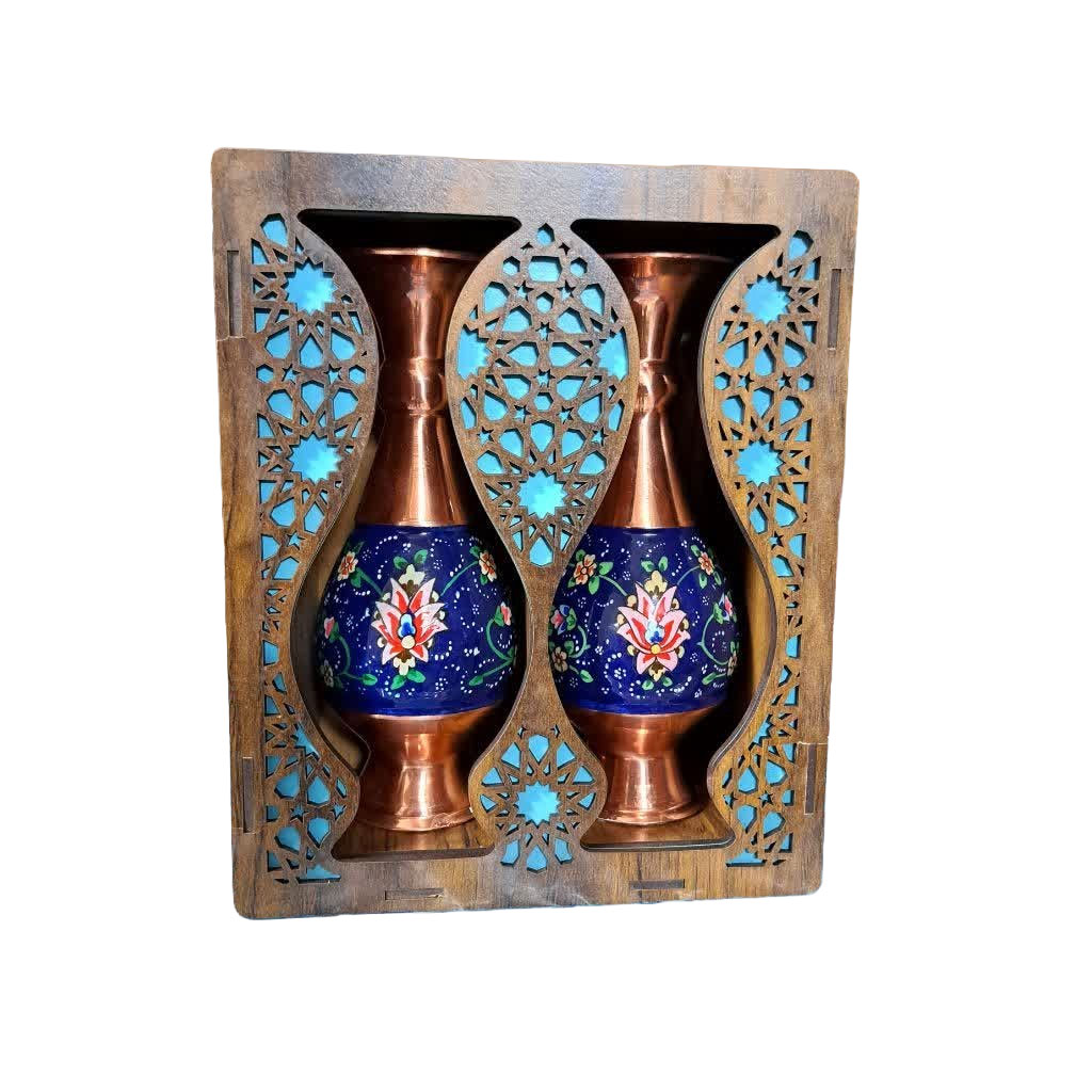 باکس جفتی چوبی گلدان 16 پرداز