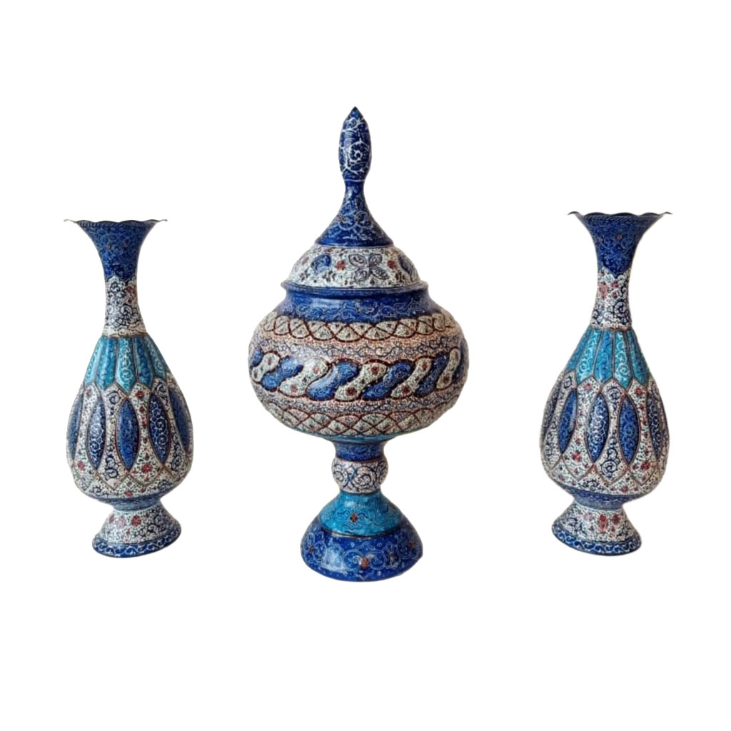 ست سه تکه گلدان 25 و شکلات خوری...