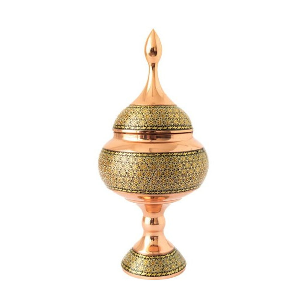 شکلات خوری مس و خاتم سایز 24